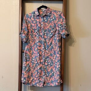 Kut from the Kloth Blue Floral Dress